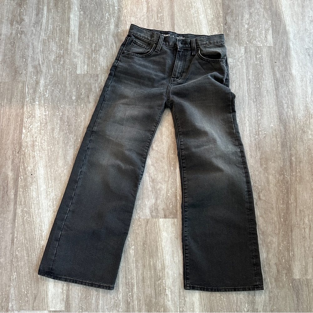 Adorable Girls Wide Leg Black Jeans